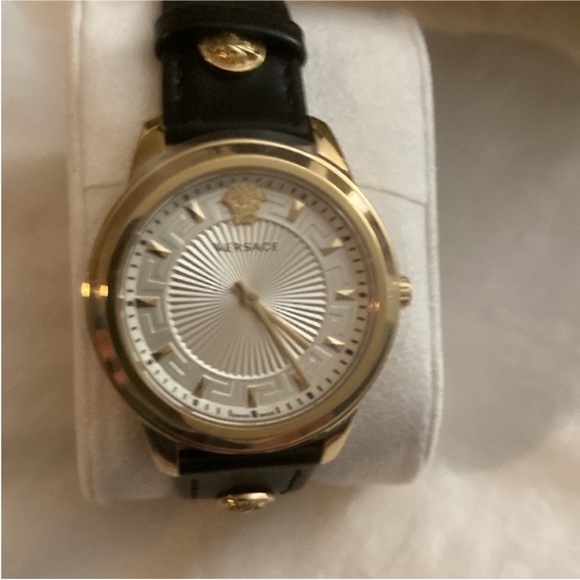 Versace Gold and Black Timepiece - Picture 1 of 7